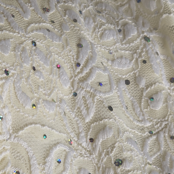 R&M Collection Lace Sequin Bolero Jacket Size 14 Vintage AT-1826 - Picture 8 of 8